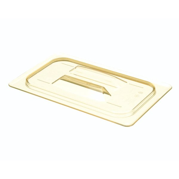 H-Pan 1/4 Size Amber High Heat Plastic Food